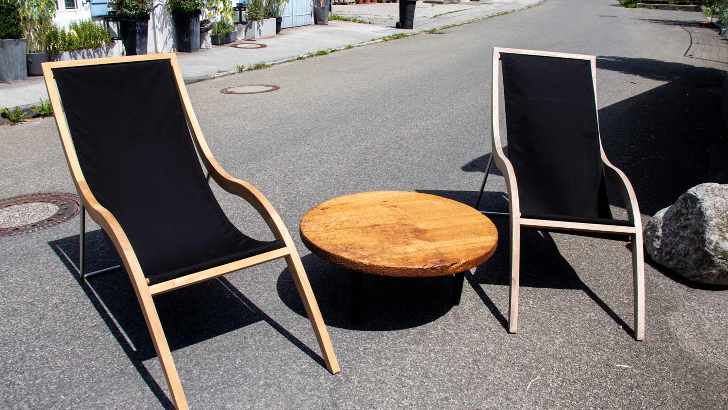 Liegestühle im Edeldesign